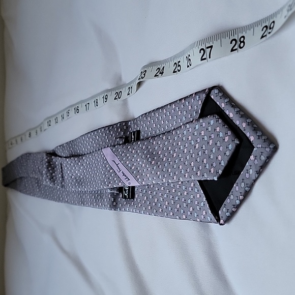 ⭐SALVATORE FERRAGAMO Authentic 100% Silk Made in Italy Pretty Pastel Color Trees - Picture 4 of 6